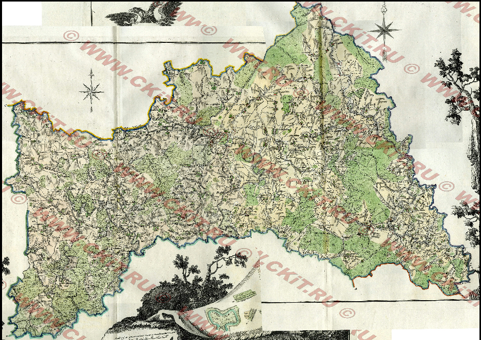 Карта шуберта калужская. Калужская Губерния Малоярославецкий уезд. Серпейск на карте. Карта Серпейска. Серпейск на карте 17 века